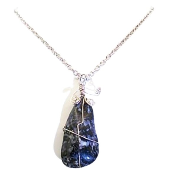 Custom Jewelry - Handmade Snow Flake Obsidian Necklace